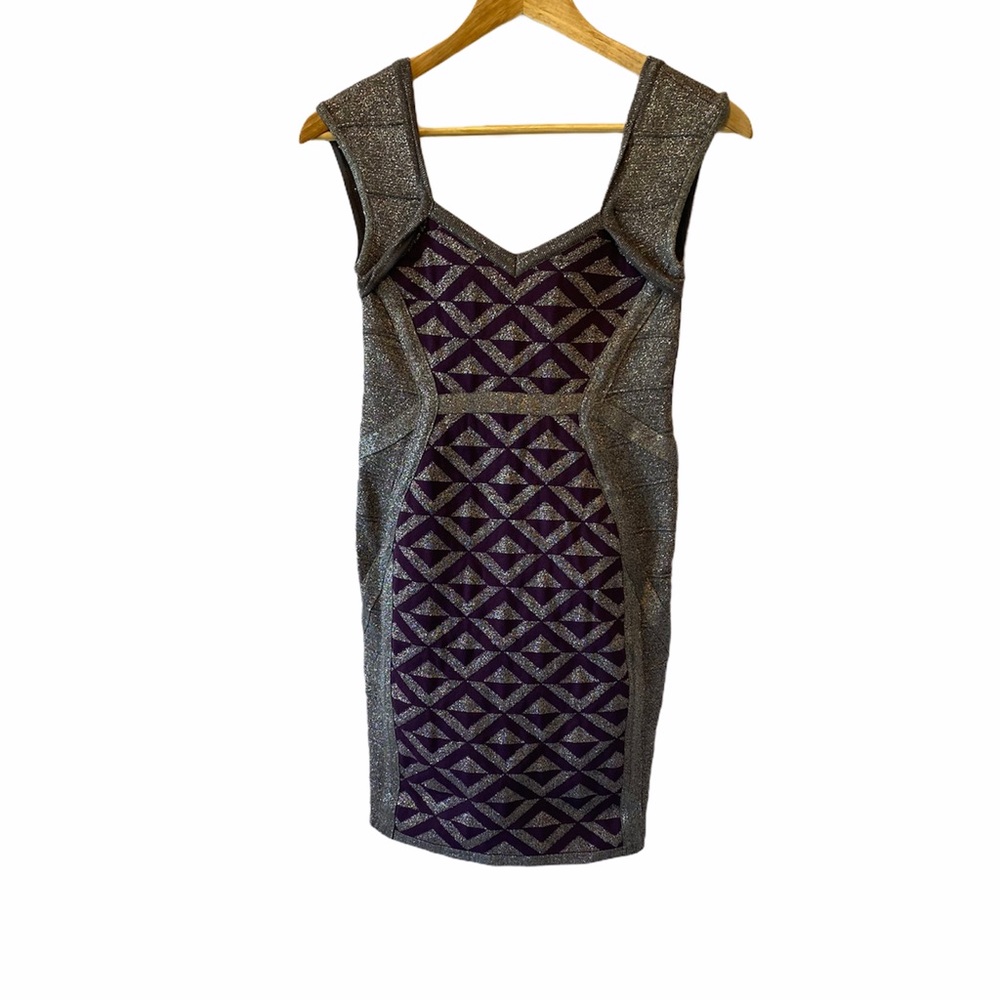WOW Couture Purple and Silver Mini Dress